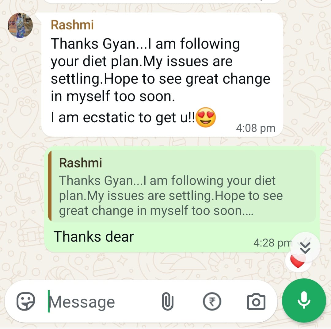 FitOmg transformation feedback screenshot